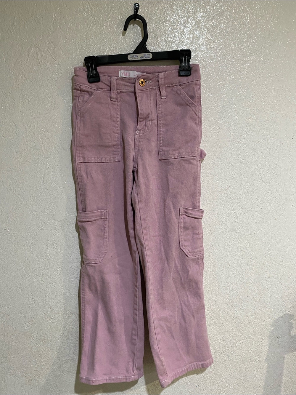 YMI Girls Pink Cargo Jeans